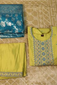 Flourescent Green Salwar Set