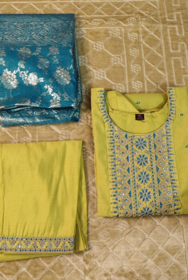Flourescent Green Salwar Set