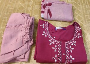 Pink Chanderi Salwar Set