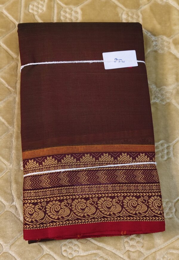 Brown Chettinad Cotton Saree