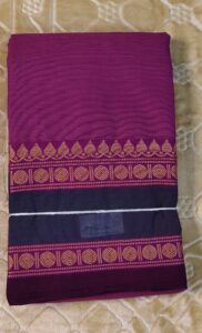Magenta Pink Chettinad Cotton Saree