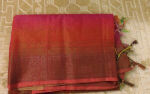 Moonga Silk Multi Color Saree